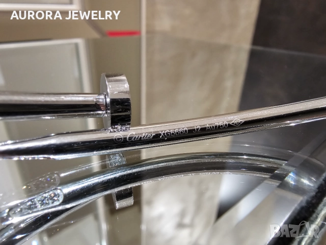 CARTIER Nail Juste un Clou Classic Silver Diamonds Колие Пирон, снимка 7 - Колиета, медальони, синджири - 52833113