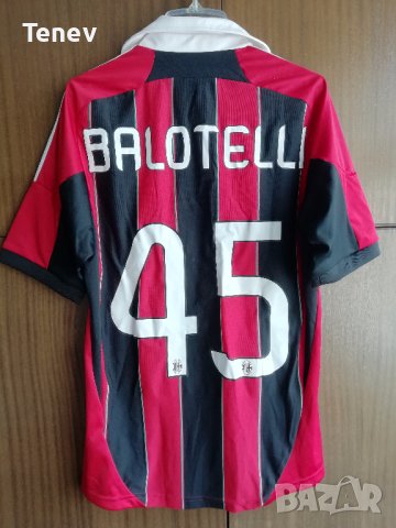 AC Milan Mario Balotelli Adidas оригинална фланелка тениска Милан Балотели 2012/2013, снимка 1 - Тениски - 36971387