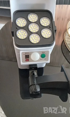 🔆 Соларна LED лампа с имитация на камера  