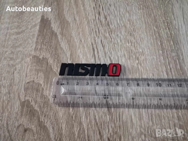Nissan Nismo черен с червено надпис малък размер, снимка 2 - Аксесоари и консумативи - 52612193