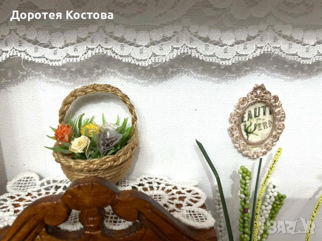 Красива украса за стена с миниатюри , снимка 6 - Декорация за дома - 53291159