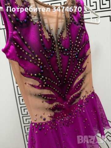 Трико ново за художествена гимнастика, танци, около 8-9 год, снимка 7 - Художествена гимнастика - 52436538