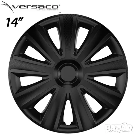 Тасове Versaco Carbon Aviator черни за 14'' джанти, комплект от 4 броя, снимка 2 - Аксесоари и консумативи - 55861701