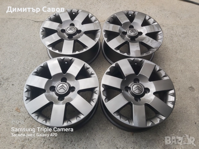 4 броя алуминиеви джанти за Citroen C3,C4,Berlingo 15