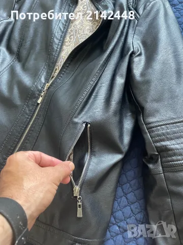 Продавам дамско кожено яке Itenly Fashion ново, снимка 4 - Якета - 55985209