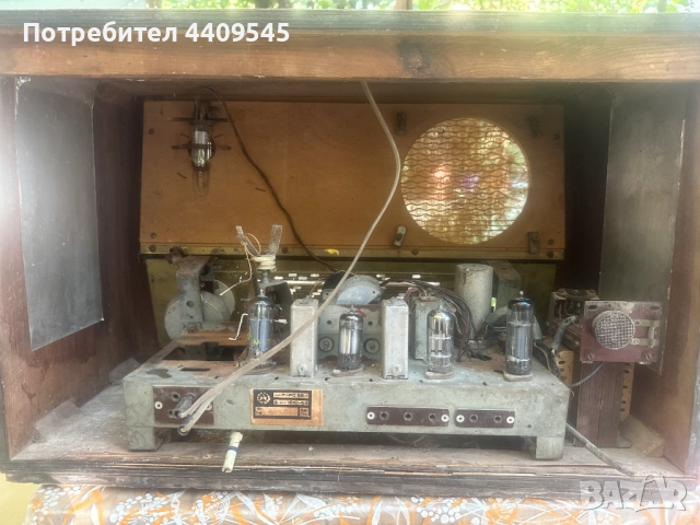 Ретро лампово радио Орфей, снимка 5 - Антикварни и старинни предмети - 51946074