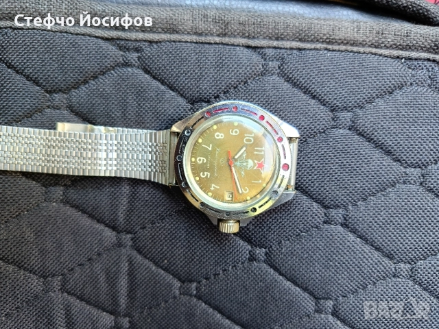 Командирски часовник Восток , снимка 8 - Антикварни и старинни предмети - 51293188