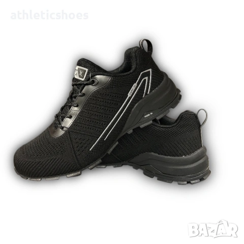 Мъжки маратонки мрежа  в черно , снимка 2 - Маратонки - 54311351