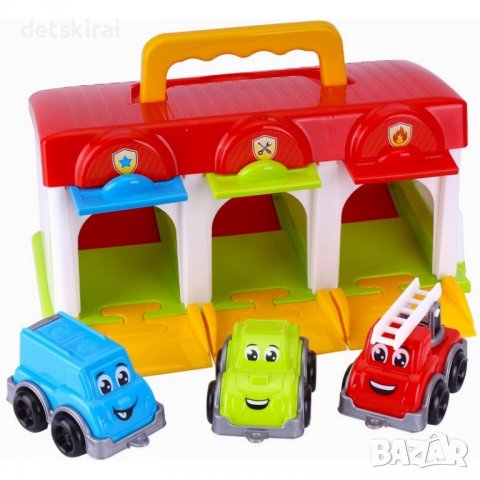 Гараж - катапулт с 3 коли