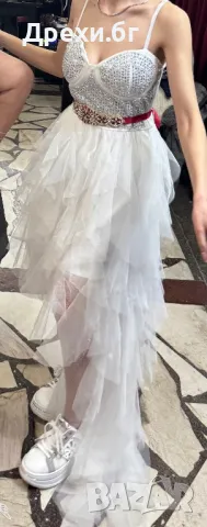 Официална бяла Рокля, снимка 2 - Рокли - 50173854