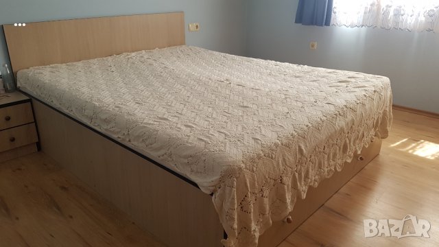 Ръчно плетена покривка, кувертюра, покривало, шалте за спалня 180/240, снимка 1
