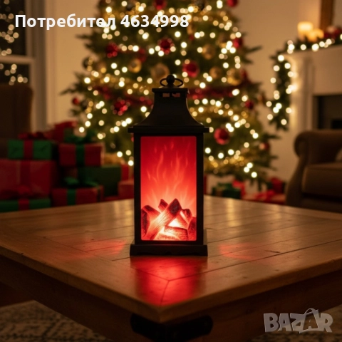 LED декоративен фенер с ефект на жив пламък, снимка 3 - Декорация за дома - 52592722