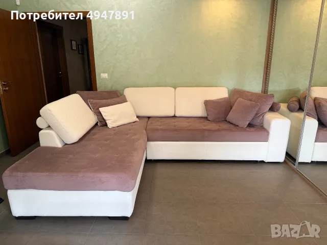 Ъглов разтегателен диван