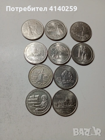 САЩ МОНЕТИ 1/4 КУОРТЪР ДОЛАР , снимка 3 - Нумизматика и бонистика - 54049581