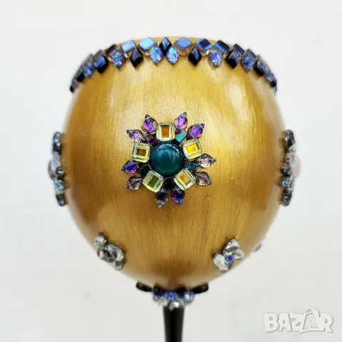 Свещник Свещен Граал — златен потир със скъпоценни камъни и чешки кристал, снимка 12 - Декорация за дома - 49695982