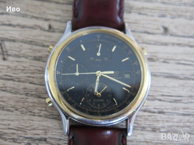 Ретро мъжки часовник Seiko Chronograph 7T32-6A5A, снимка 6 - Мъжки - 44338983