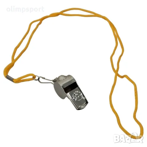 Свирка реферска (съдийска) MAXI, Метална, С топче. Подходяща за тренировки и мачове в различни спорт