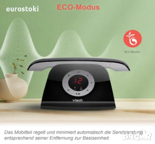 Безжичен телефон VTech LS1350 с ретро дизайн, DECT, телефонен секретар, блокиране на повикване, снимка 5 - Стационарни телефони и факсове - 56184998