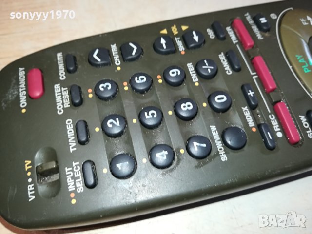TOSHIBA VT-858G VTR/TV REMOTE CONTROL-ВНОС SWISS 0702241121, снимка 2 - Дистанционни - 44175523