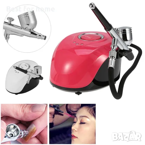 Аерограф за грим, маникюр, сладкарство, декорация акумулаторен BT 19B, снимка 13 - Друго оборудване - 48840385