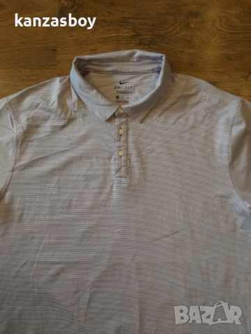 Nike Men's Dri-fit Player Striped Golf Polo - страхотна мъжка тениска КАТО НОВА УГОЛЕМЕНА 2ХЛ, снимка 4 - Тениски - 44736474