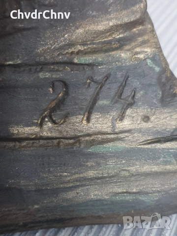 Solome статуя 60см-4кг/Арт Деко стара теракота фигура-бюст на жена, снимка 15 - Статуетки - 53004041