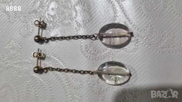 Сребърни обеци 925 Italy , снимка 4 - Обеци - 44263236