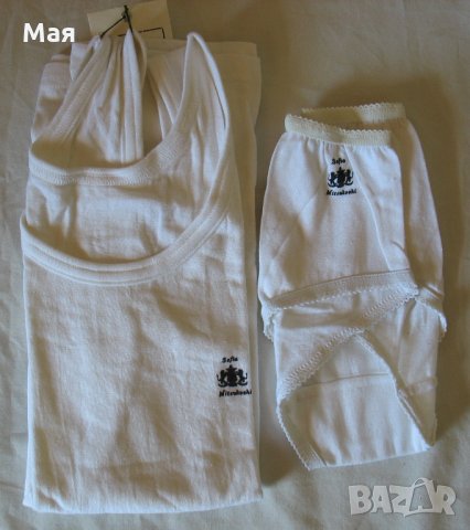 Нов дамски комплект с широка дантела  - 100% памук, снимка 4 - Бельо - 32121078