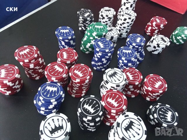 Чипове 350 броя , снимка 4 - Рулетки - 37596484