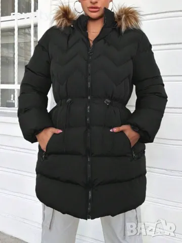 Дамско дълго яке , снимка 4 - Якета - 49208428