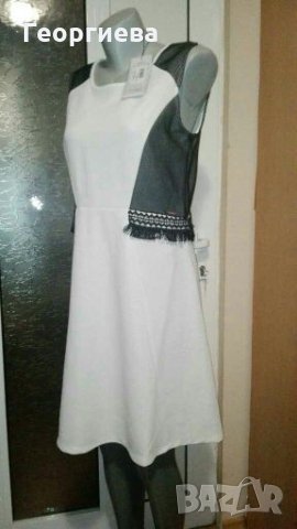 Красива нова френска рокля👗🍀M/L, L👗🍀арт.1047, снимка 2 - Рокли - 30621637