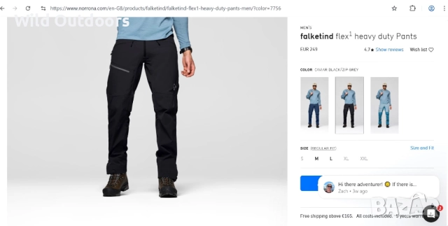 NORRONA Falketind Flex1 Heavy Duty  - мъжки панталон, размер L, снимка 11 - Спортни дрехи, екипи - 52792283