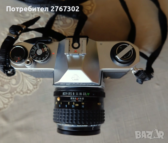 Pentax K1000 + SMC-A 50mm F2.8 Macro Lens. Pentax PK Mount, снимка 4 - Фотоапарати - 54317160