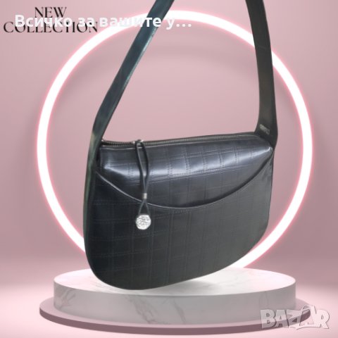 Елегантна дамска чанта за рамо с метален елемент 32х22 см, снимка 1 - Чанти - 44435875