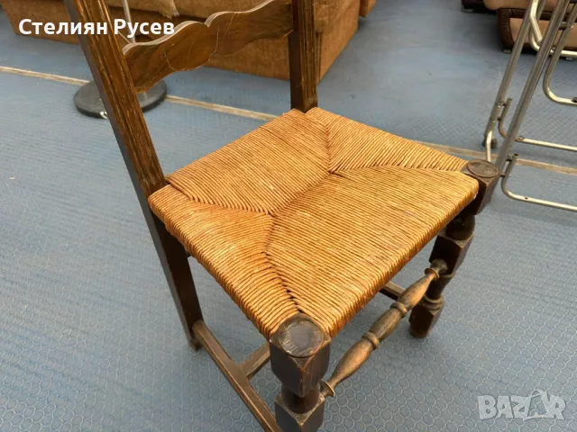 090 стол / столове  от масивно дърво (дърворезба) -цена 153 лв общо за 4 бр - здрави и масивни , вно, снимка 6 - Столове - 48370197