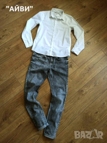 PULL & BEAR детски дънки и риза за момче, снимка 5 - Детски панталони и дънки - 52412677