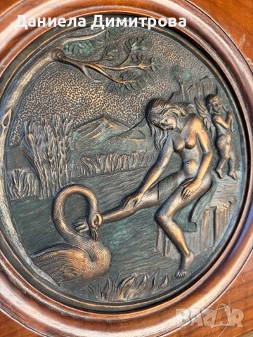 Медна чиния, снимка 3 - Антикварни и старинни предмети - 51362676