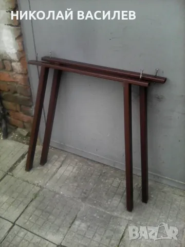 Метални  крака   за   маса / пейка - на височина 80  см  . ширина   75  см . Питай налични  ли са ., снимка 1