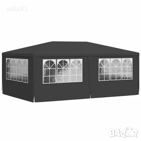 vidaXL Професионална парти шатра със стени 4х6 м антрацит 90 г/м², снимка 6 - Къмпинг мебели - 56147595