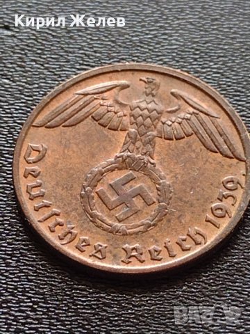 Две монети 1 райхспфенинг 1939г. / 1 райхспфенинг 1940г. Трети райх с СХВАСТИКА редки 25246, снимка 7 - Нумизматика и бонистика - 40649938