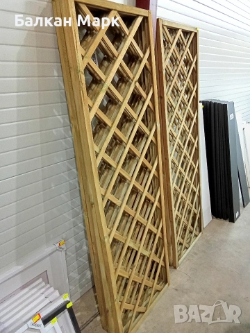 Дървена градинска решетка (пергола) Forest-Style – 180х60 см,за увивни цветя 