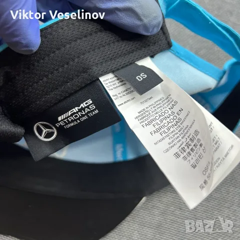 Mercedes Petronas Formula 1 George Russell Шапка с Козирка Синя One Size OSFA, снимка 4 - Шапки - 55847679