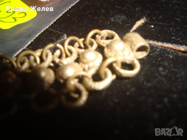 БРОНЗ САЧАН ВЪЗРОЖДЕНСКА СТАРИННА ГРИВНА МАЙСТОРСКА ОТЛИВКА с ГРАНУЛАЦИЯ ЩИФТ ОРИГИНАЛЕН 9919, снимка 8 - Антикварни и старинни предмети - 30285723