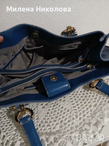 Чанта цвят Деним, снимка 4 - Чанти - 47316402