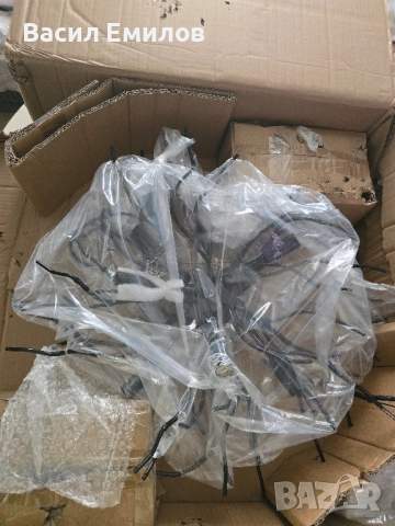 Луксозен кристален полилеи тип клони на дърво, снимка 5 - Лампи за таван - 51824357