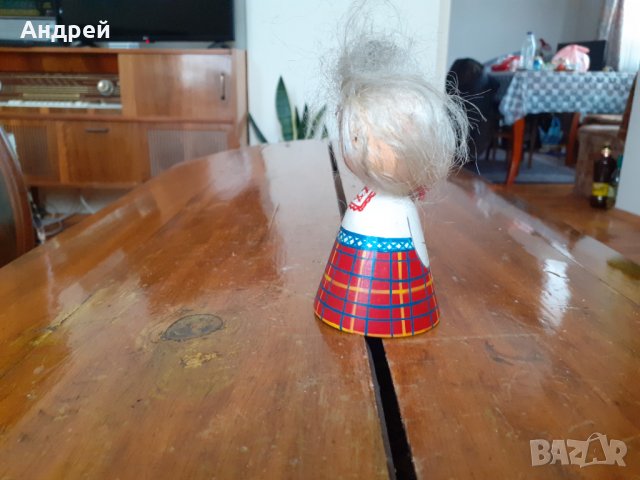 Стара дървена фигурка #3, снимка 2 - Антикварни и старинни предмети - 31581028