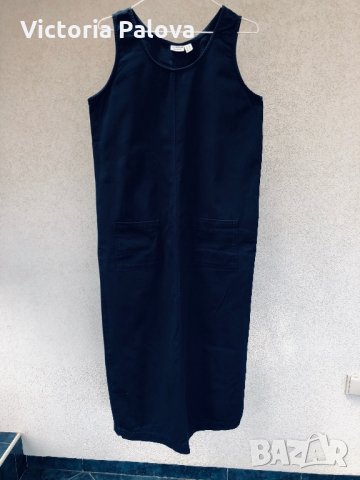 Тъмносиня права спортна рокля, снимка 7 - Рокли - 29439314