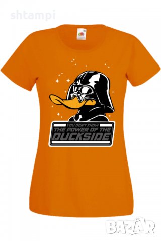 Дамска тениска Star Wars Power of Duckside,Филм,Игра,superhero,Изненада,Подарък,Повод,, снимка 8 - Тениски - 37732476