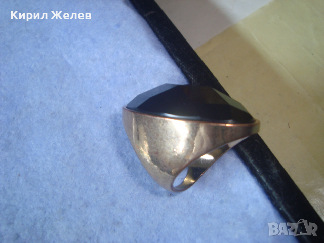 ПОЗЛАТЕН МЕДЕН АРТ ФАСЕТИРАН ПРЪСТЕН АРТ НУВО СТИЛ 56161, снимка 7 - Пръстени - 36393206