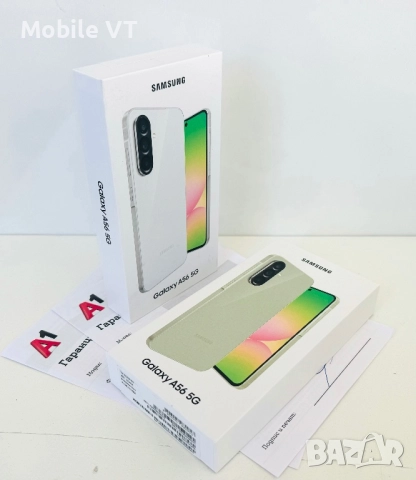НОВ! Samsung Galaxy A56 5G 256GB Lightgray / Olive 2г.ГАРАНЦИЯ!